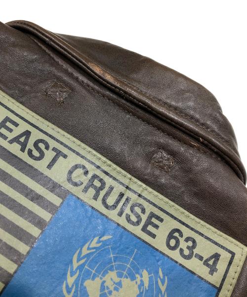 AVIREX（アヴィレックス）AVIREX (アヴィレックス) ラムレザージャケット/TOPGUN MODEL G-1ジャケット ブラウン サイズ:Lの古着・服飾アイテム