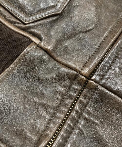 AVIREX（アヴィレックス）AVIREX (アヴィレックス) ラムレザージャケット/TOPGUN MODEL G-1ジャケット ブラウン サイズ:Lの古着・服飾アイテム