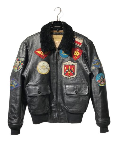 AVIREX（アヴィレックス）AVIREX (アヴィレックス) ラムレザージャケット/TOPGUN MODEL G-1ジャケット ブラック サイズ:Lの古着・服飾アイテム