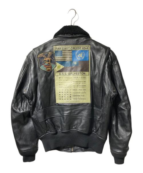 AVIREX（アヴィレックス）AVIREX (アヴィレックス) ラムレザージャケット/TOPGUN MODEL G-1ジャケット ブラック サイズ:Lの古着・服飾アイテム