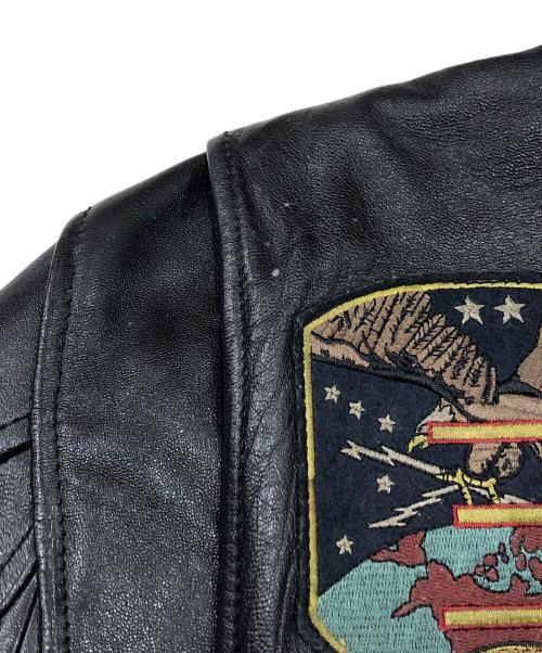 AVIREX（アヴィレックス）AVIREX (アヴィレックス) ラムレザージャケット/TOPGUN MODEL G-1ジャケット ブラック サイズ:Lの古着・服飾アイテム