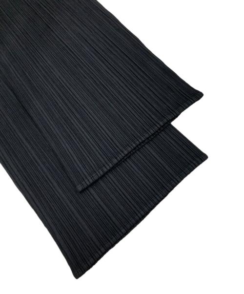 PLEATS PLEASE（プリーツプリーズ）PLEATS PLEASE (プリーツプリーズ) プリーツストレートパンツパンツ ブラック サイズ:2の古着・服飾アイテム