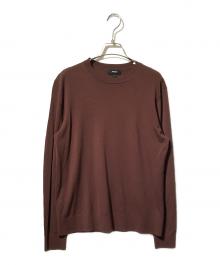 theory（セオリー）の古着「Regal Wool Crew Neck PO/サマーニット」｜ブラウン