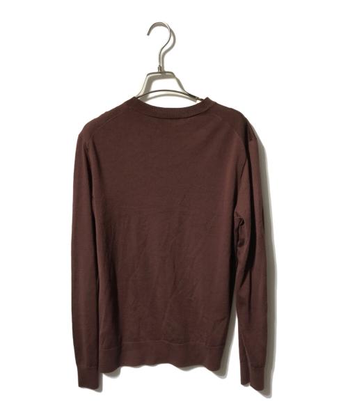 theory（セオリー）theory (セオリー) Regal Wool Crew Neck PO/サマーニット ブラウン サイズ:Ｓの古着・服飾アイテム