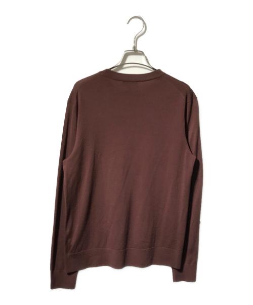 theory（セオリー）theory (セオリー) Regal Wool Crew Neck PO/サマーニット ブラウン サイズ:Ｓの古着・服飾アイテム