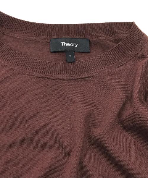 theory（セオリー）theory (セオリー) Regal Wool Crew Neck PO/サマーニット ブラウン サイズ:Ｓの古着・服飾アイテム