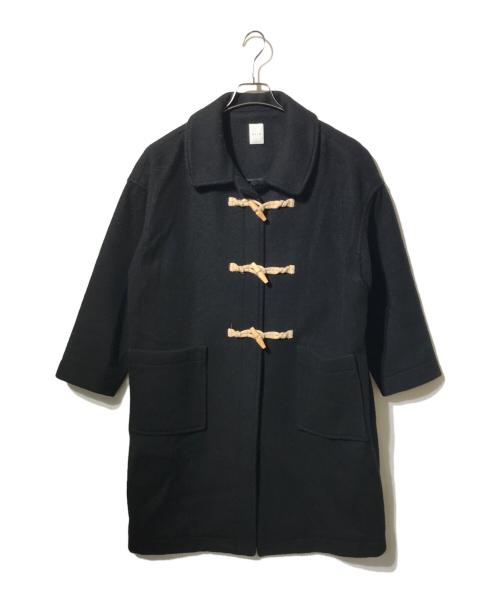 休日と詩（キュウジツトウタ）休日と詩 (キュウジツトウタ) 休日のダッフルコート ブラック サイズ:不明の古着・服飾アイテム