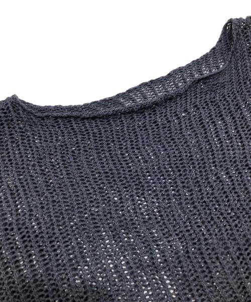 R’IAM-PLAGE（リアムプラージュ）R’IAM-PLAGE (リアムプラージュ) テープヤーンメッシュプルオーバー グレー サイズ:Freeの古着・服飾アイテム