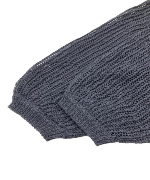 R’IAM-PLAGE（リアムプラージュ）R’IAM-PLAGE (リアムプラージュ) テープヤーンメッシュプルオーバー グレー サイズ:Freeの古着・服飾アイテム