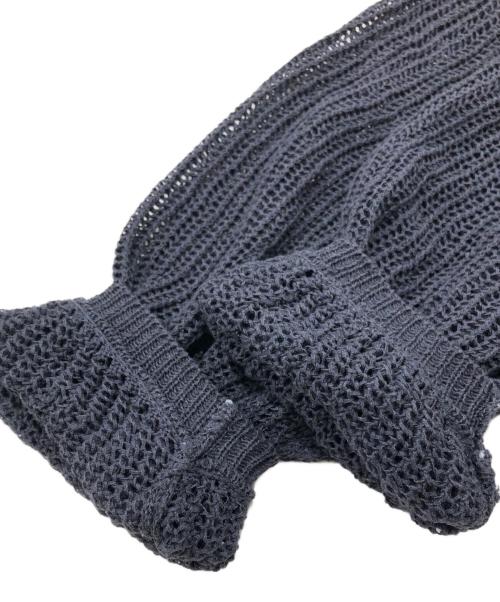 R’IAM-PLAGE（リアムプラージュ）R’IAM-PLAGE (リアムプラージュ) テープヤーンメッシュプルオーバー グレー サイズ:Freeの古着・服飾アイテム