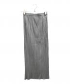 PLEATS PLEASEプリーツプリーズ）の古着「プリーツスカート」｜グレー