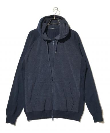 新品未使用　DENHAM フーディ　パーカー　 Lサイズ ネイビー 中古・古着通販】Denham (デンハム) ジップパーカー ネイビー サイズ:L