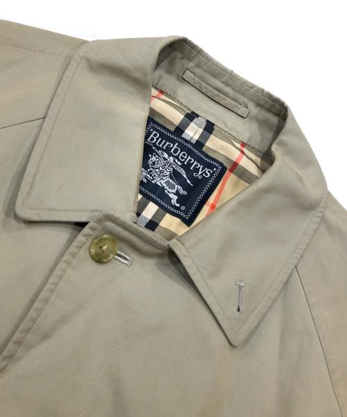 Burberry's（バーバリー）Burberry's (バーバリーズ) 裏ノヴァチェック比翼ステンカラーコート 玉虫色 サイズ:表記なしの古着・服飾アイテム