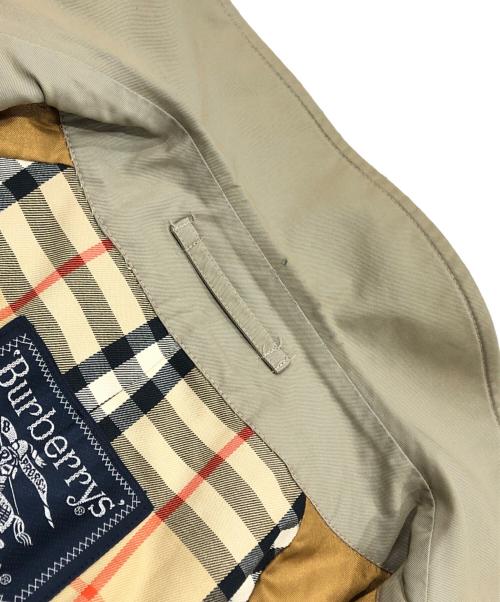 Burberry's（バーバリー）Burberry's (バーバリーズ) 裏ノヴァチェック比翼ステンカラーコート 玉虫色 サイズ:表記なしの古着・服飾アイテム