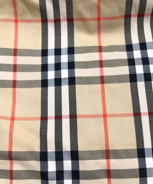 Burberry's（バーバリー）Burberry's (バーバリーズ) 裏ノヴァチェック比翼ステンカラーコート 玉虫色 サイズ:表記なしの古着・服飾アイテム
