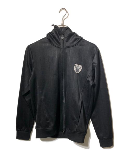 EMPORIO ARMANI（エンポリオアルマーニ）EMPORIO ARMANI (エンポリオアルマーニ) ジップアップパーカー ブラック サイズ:Sの古着・服飾アイテム