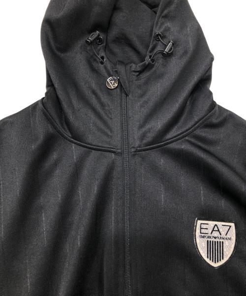 EMPORIO ARMANI（エンポリオアルマーニ）EMPORIO ARMANI (エンポリオアルマーニ) ジップアップパーカー ブラック サイズ:Sの古着・服飾アイテム