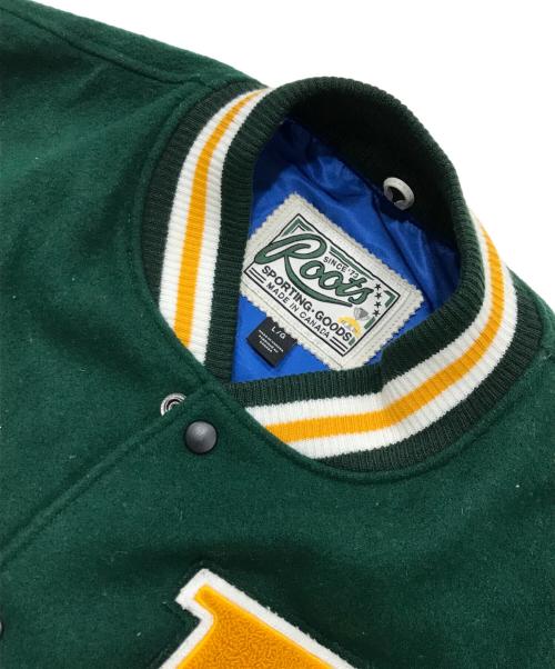 Roots（ルーツ）Roots (ルーツ) better gift shop (ベターギフトショップ) VARSIT JACKET グリーン サイズ:Lの古着・服飾アイテム