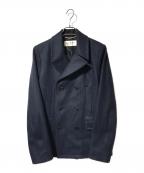 Saint Laurent Parisサンローランパリ）の古着「ウールＰコート」｜ネイビー