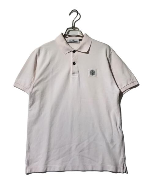 STONE ISLAND（ストーンアイランド）STONE ISLAND (ストーンアイランド) ポロシャツ ライトピンク サイズ:Sの古着・服飾アイテム