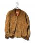 BROOKS BROTHERS（ブルックスブラザーズ）の古着「レザーボンバージャケット」｜ベージュ