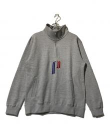 Cabaret Poval（キャバレーポバール）の古着「Hazard Half Zip」｜グレー