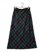 Burberry'sバーバリー）の古着「フレアスカート」｜グリーン