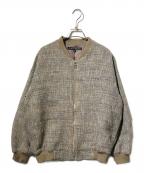 INDIVI V.A.Iインディヴィ バイ）の古着「スラブツイードMA-1ジャケット」｜ブラウン