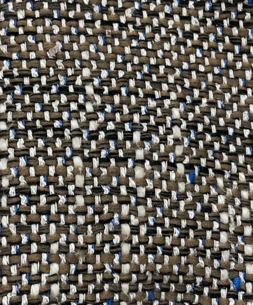 INDIVI V.A.I（インディヴィ バイ）INDIVI V.A.I (インディヴィ バイ) スラブツイードMA-1ジャケット ブラウン サイズ:38の古着・服飾アイテム