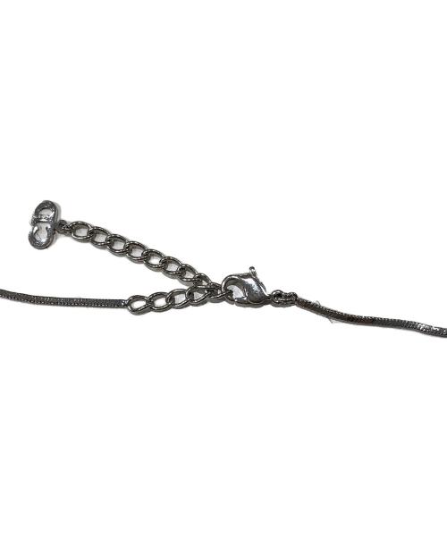 Christian Dior（クリスチャン ディオール）Christian Dior (クリスチャン ディオール) ロゴプレートネックレス シルバーの古着・服飾アイテム