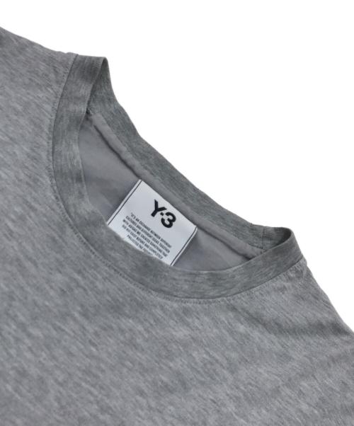Y-3（ワイスリー）Y-3 (ワイスリー) ロゴカットソー ライトグレー サイズ:Sの古着・服飾アイテム