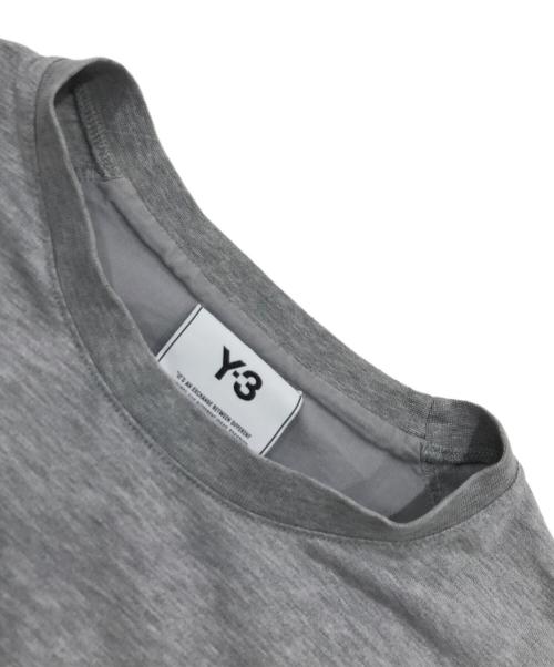 Y-3（ワイスリー）Y-3 (ワイスリー) ロゴカットソー ライトグレー サイズ:Sの古着・服飾アイテム