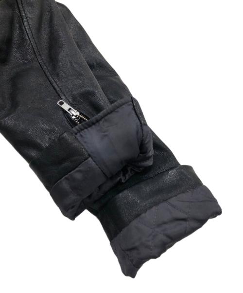 BEAUTY&YOUTH（ビューティーアンドユース）BEAUTY&YOUTH (ビューティーアンドユース) Padded Goatskin Biker Jacket ブラック サイズ:Mの古着・服飾アイテム
