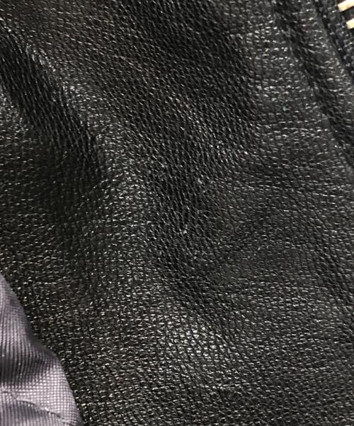 BEAUTY&YOUTH（ビューティーアンドユース）BEAUTY&YOUTH (ビューティーアンドユース) Padded Goatskin Biker Jacket ブラック サイズ:Mの古着・服飾アイテム