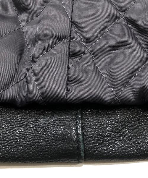 BEAUTY&YOUTH（ビューティーアンドユース）BEAUTY&YOUTH (ビューティーアンドユース) Padded Goatskin Biker Jacket ブラック サイズ:Mの古着・服飾アイテム