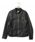 BEAUTY&YOUTH（ビューティーアンドユース）の古着「Padded Goatskin Biker Jacket」｜ブラック