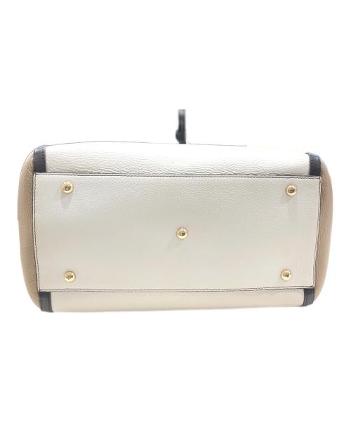 FURLA（フルラ）FURLA (フルラ) オリンピアトートバッグ ブラウン×ベージュの古着・服飾アイテム