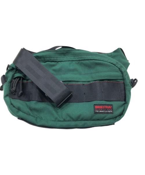 BRIEFING（ブリーフィング）BRIEFING (ブリーフィング) BEAUTY&YOUTH (ビューティーアンドユース) ショルダーバッグ グリーンの古着・服飾アイテム