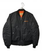 AVIREXアヴィレックス）の古着「MA-1 COMMERCIAL　（エムエーワン　コマーシャル）」｜ブラック