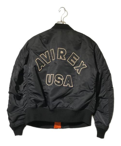 AVIREX（アヴィレックス）AVIREX (アヴィレックス) MA-1 COMMERCIAL　（エムエーワン　コマーシャル） ブラック サイズ:Lの古着・服飾アイテム
