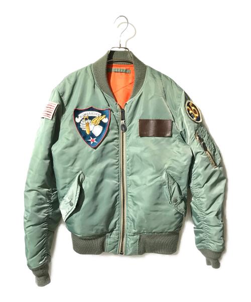 AVIREX（アヴィレックス）AVIREX (アヴィレックス) ライトジャケットMA-1 35TH オリーブ サイズ:LARGEの古着・服飾アイテム