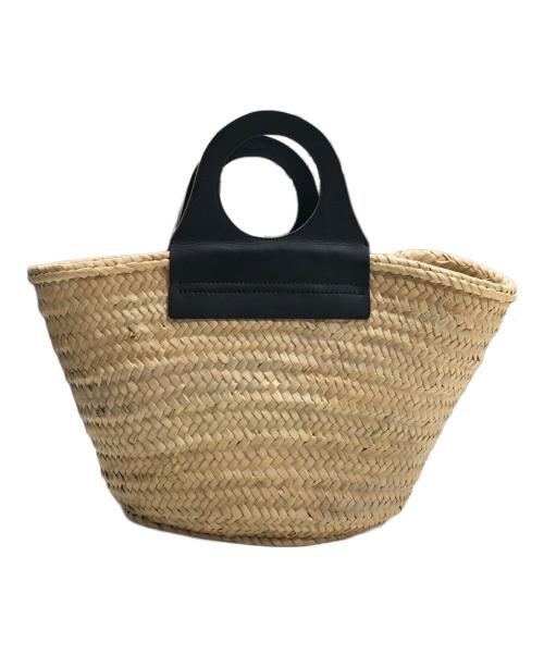 HEREU（ヘリュー）HEREU (ヘリュー) CABAS-ハンドバッグ ブラック×ベージュの古着・服飾アイテム