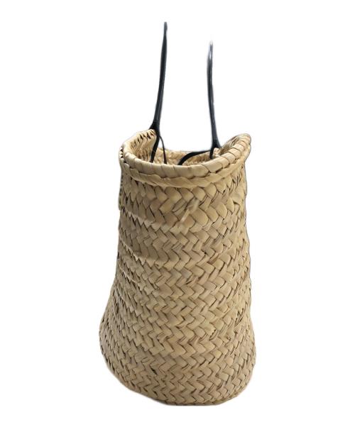 HEREU（ヘリュー）HEREU (ヘリュー) CABAS-ハンドバッグ ブラック×ベージュの古着・服飾アイテム