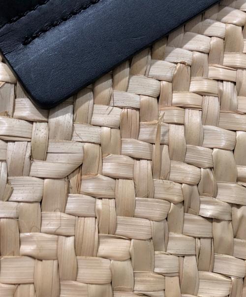 HEREU（ヘリュー）HEREU (ヘリュー) CABAS-ハンドバッグ ブラック×ベージュの古着・服飾アイテム