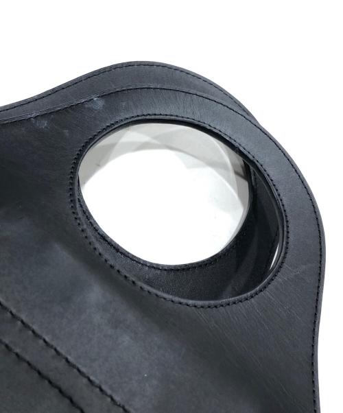 HEREU（ヘリュー）HEREU (ヘリュー) CABAS-ハンドバッグ ブラック×ベージュの古着・服飾アイテム