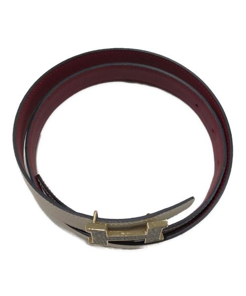 HERMES（エルメス）HERMES (エルメス) Ｈベルト-ミニコンスタンス ゴールド×アイボリーの古着・服飾アイテム