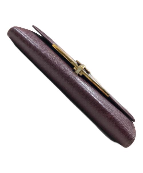 Salvatore Ferragamo（サルヴァトーレ フェラガモ）Salvatore Ferragamo (サルヴァトーレ フェラガモ) ガンチーニロングウォレット バーガンディーの古着・服飾アイテム