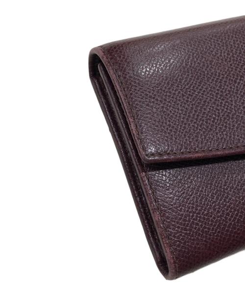 Salvatore Ferragamo（サルヴァトーレ フェラガモ）Salvatore Ferragamo (サルヴァトーレ フェラガモ) ガンチーニロングウォレット バーガンディーの古着・服飾アイテム