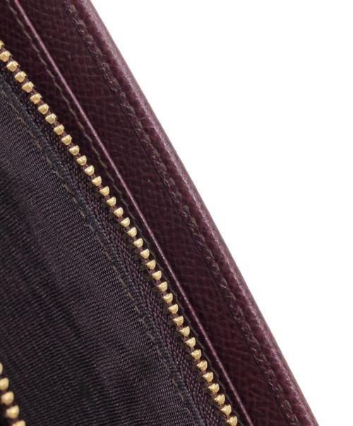 Salvatore Ferragamo（サルヴァトーレ フェラガモ）Salvatore Ferragamo (サルヴァトーレ フェラガモ) ガンチーニロングウォレット バーガンディーの古着・服飾アイテム