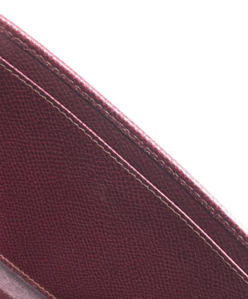 Salvatore Ferragamo（サルヴァトーレ フェラガモ）Salvatore Ferragamo (サルヴァトーレ フェラガモ) ガンチーニロングウォレット バーガンディーの古着・服飾アイテム